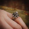 Captivating Vintage Black Star Sapphire Thai Princess Harem Ring