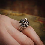 Captivating Vintage Black Star Sapphire Thai Princess Harem Ring