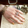 Extravagantly Glamorous Bling!! Vintage 1940's Diamond Cocktail Ring