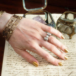 Extravagantly Glamorous Bling!! Vintage 1940's Diamond Cocktail Ring