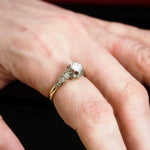 Oh Fascinating Attraction! Dramatic Art Deco Diamond Engagement Ring