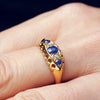 Edwardian Date 1916 Sapphire & Diamond Ring
