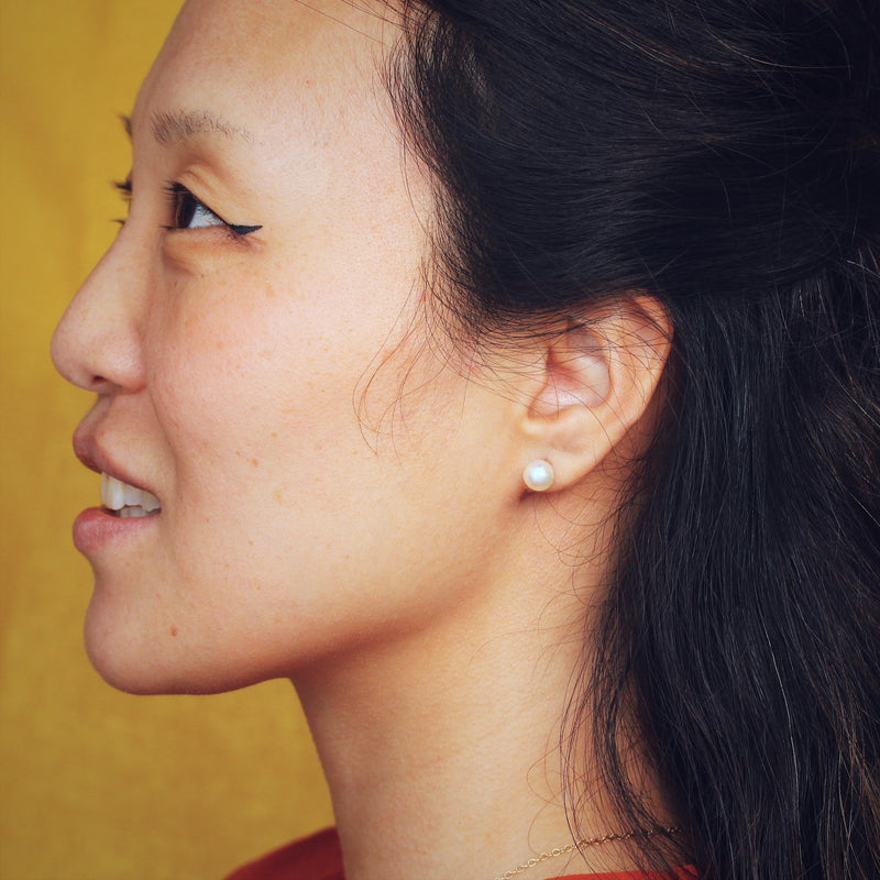 Cultured Pearl Earring Studs
