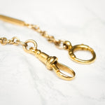 Luxurious Vintage 18ct Gold Watch Chain Necklace