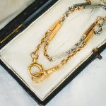 Luxurious Vintage 18ct Gold Watch Chain Necklace