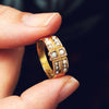 Date 1892 15ct Gold Seed Pearl Band Ring