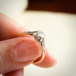 Vintage 0.45ct Brilliant-cut Diamond Solitaire Engagement Ring
