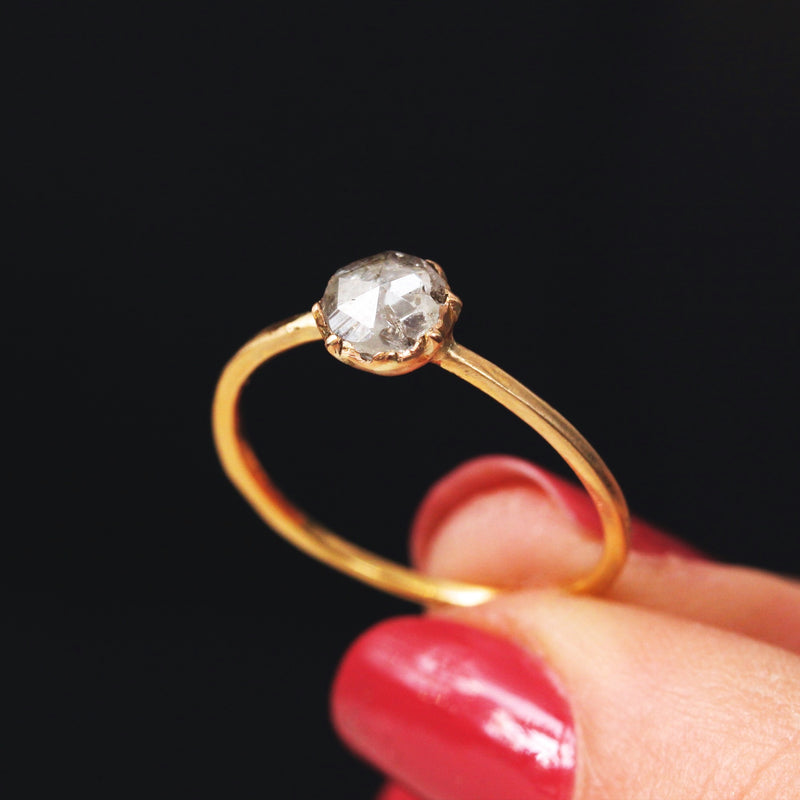 Quaint Glimmer! Rose Cut Diamond Ring