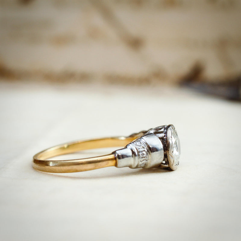Tempting 0.40ct Art Deco Diamond Solitaire Engagement Ring