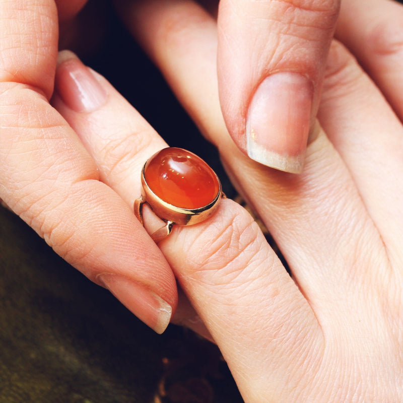 Carnelian Onyx Ring - Premium Crystal Rings Online - Crystal Heaven