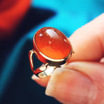 Vintage 9ct Gold Carnelian Ring