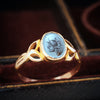 Vintage Roman Inspired Haematite Intaglio Signet Ring