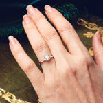 1.20ct Old Cut Diamond Platinum Engagement Ring