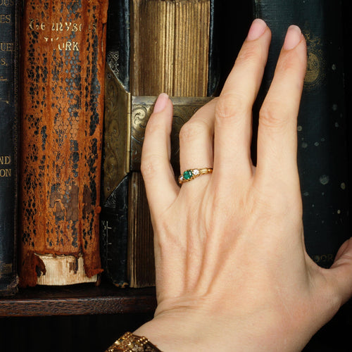 Perfect Darling Victorian Emerald & Diamond Ring