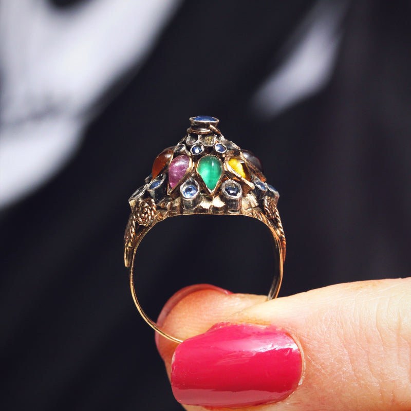 Exotic Vintage Thai Princess Harem Ring