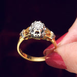 Captivating Vintage Diamond Solitaire Engagement Ring