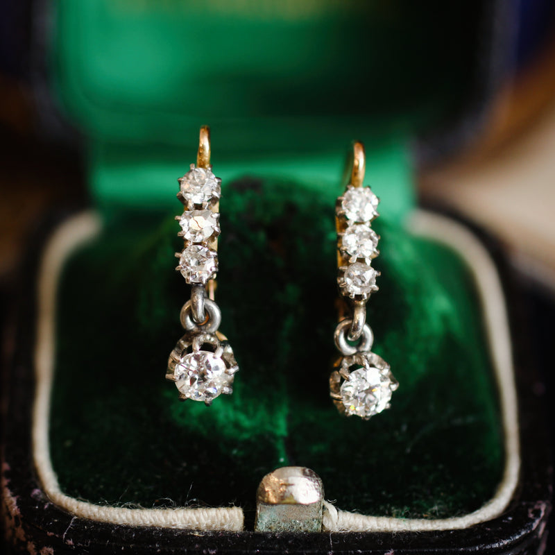 Magical Darling Antique Hand cut Drop Earrings – Fetheray