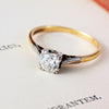 Vintage Hand Cut Diamond Engagement Ring