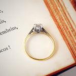 Oh Brightest Star! Vintage Hand Cut Diamond Engagement Ring