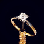 Oh Brightest Star! Vintage Hand Cut Diamond Engagement Ring