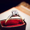 Oh Brightest Star! Vintage Hand Cut Diamond Engagement Ring