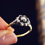 Georgian Style Rose Cut Diamond Florette Ring