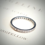 Vintage Slim Platinum & Diamond Eternity Ring