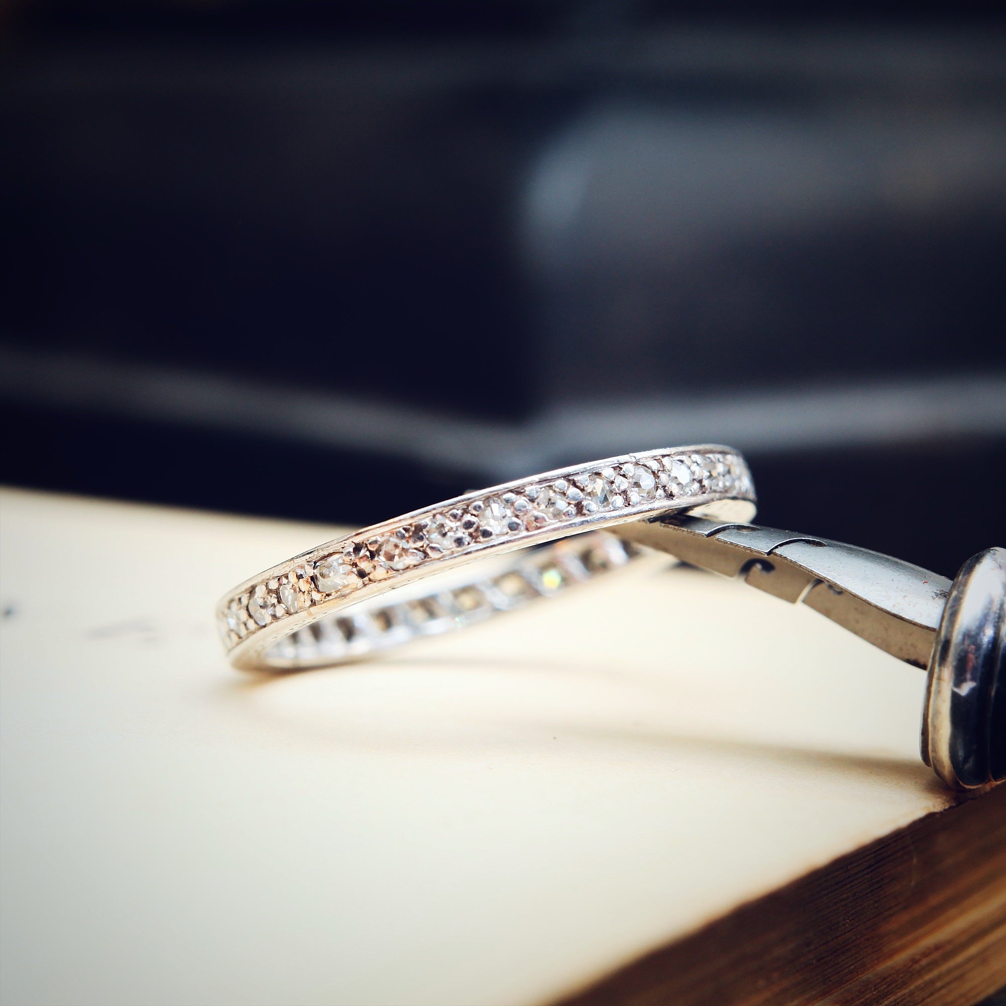 Slim diamond eternity ring discount