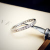 Darling Vintage Slim Q/8.25 Platinum & Diamond Eternity Ring