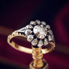 Rose Cut Diamond Cluster Ring