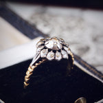 Georgian Styled Dutch Rose Cut Diamond Cluster Ring