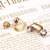 Vintage Rose Cut Diamond Drop Earrings