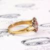 Scarce & Beautiful Ruby & Diamond Cluster Ring