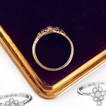 Scarce & Beautiful Ruby & Diamond Cluster Ring