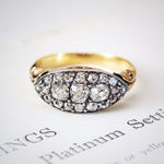 Beautiful Handmade Antique Diamond Cluster Ring