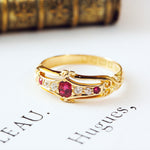Date 1907 Ruby & Diamond Ring