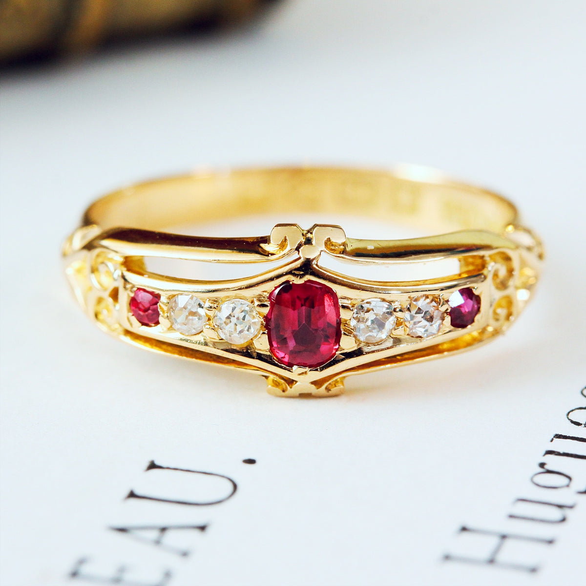 Date 1907 Ruby & Diamond Ring