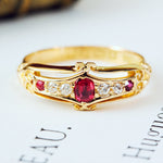 Date 1907 Ruby & Diamond Ring