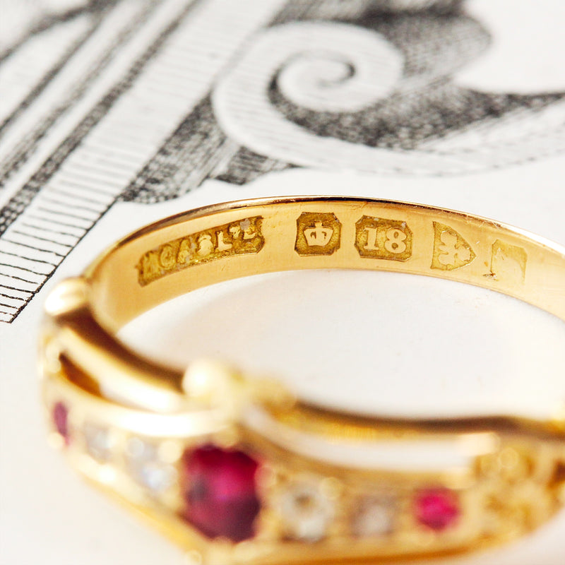 Petite Precious Date 1907 Ruby & Diamond Ring