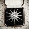 A Shimmering Splendour! Antique Victorian Diamond Starburst Brooch