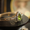 Grandiloquent Victorian Peridot & Diamond Convertible Bangle