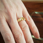 Antique 18ct Yellow Gold Buckle Ring