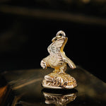 Antique High Carat Gold Perched Eagle Seal