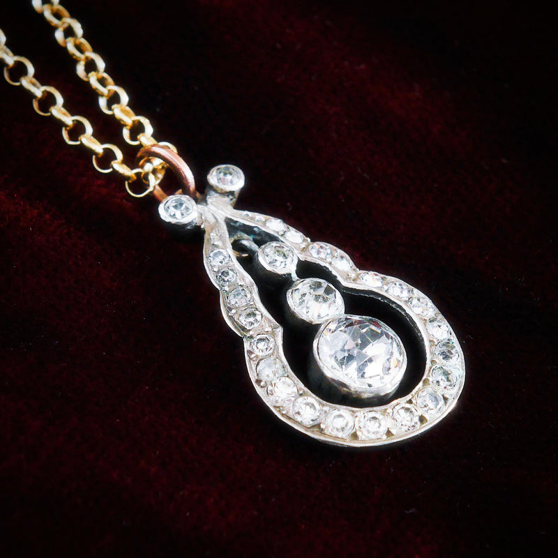 An Enchanting Antique Edwardian Paste Pendant