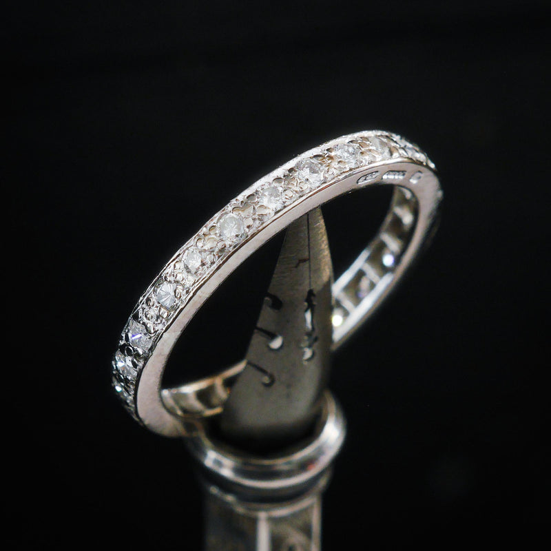 Diamond & 18ct White Gold Full Eternity Ring