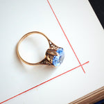 A Sublime Vintage Specimen Cushion Shaped Sapphire Ring