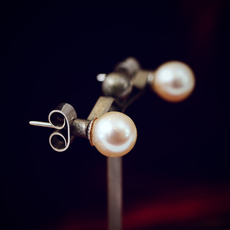 Vintage Cultured Pearl Earrings