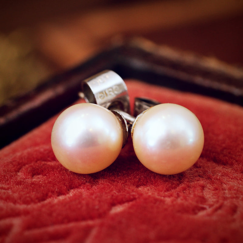 Vintage Cultured Pearl Earrings