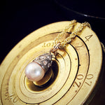 Vintage Pearl & Diamond Pendant