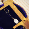 A Graceful Pair of Selenite Drop Earrings